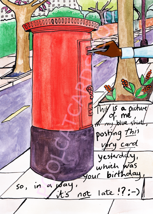 Late Birthday Card